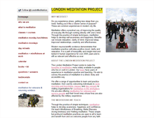 Tablet Screenshot of londonmeditationproject.org